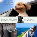Lealchum Memory Foam Dog Booster Car Seat