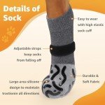 Anti-Slip Dog Socks for Paw Protection – Grey XL