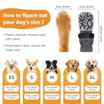 Anti-Slip Dog Socks for Paw Protection – Grey XL