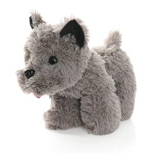 Kansas Girl Cute Grey Terrier Plush Dog Toy