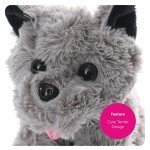 Kansas Girl Cute Grey Terrier Plush Dog Toy