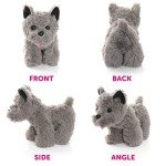 Kansas Girl Cute Grey Terrier Plush Dog Toy