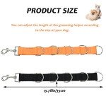 2-Pack Adjustable Dog Grooming Strap with D-Rings