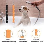 2-Pack Adjustable Dog Grooming Strap with D-Rings