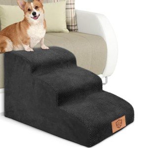 3-Step Foam Dog Stairs for Small Pets
