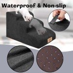3-Step Foam Dog Stairs for Small Pets