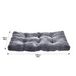 Large Machine Washable Pet Bed in Grey Swirl