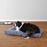 Large Machine Washable Pet Bed in Grey Swirl