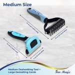 Fur Magic Deshedding Tool & Dematting Comb