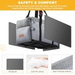 Small Dog Car Seat with Safety Straps & Pocket