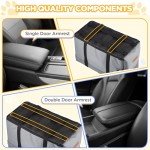 Small Dog Car Seat with Safety Straps & Pocket