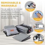 Small Dog Car Seat with Safety Straps & Pocket