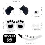Black and White Puppy Dog Costume Set for Kids