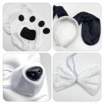 Black and White Puppy Dog Costume Set for Kids