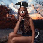 Black and White Puppy Dog Costume Set for Kids