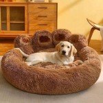 Fluffy Calming Dog Bed in Bear Paw Shape
