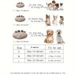 Fluffy Calming Dog Bed in Bear Paw Shape