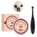 Natural Tear Stain Remover Balm & Brush for Pets