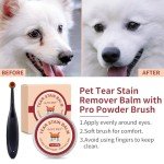 Natural Tear Stain Remover Balm & Brush for Pets