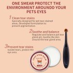 Natural Tear Stain Remover Balm & Brush for Pets