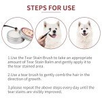 Natural Tear Stain Remover Balm & Brush for Pets