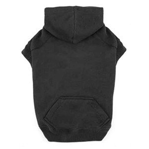 Black Medium Dog Hoodie by Casual Canine