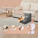 Foldable Pet Stairs for Dogs and Cats