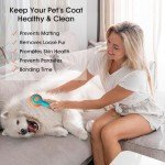 Self-Cleaning Slicker Dog Brush for Grooming