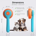 Self-Cleaning Slicker Dog Brush for Grooming