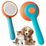 Self-Cleaning Slicker Dog Brush for Grooming