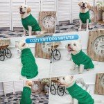 Mihachi Cable Knit Turtleneck Dog Sweater