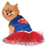 Supergirl Dog Costume Tutu Dress - Large Size