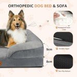 Nobleza Medium Orthopedic Dog Bed with Removable Cover