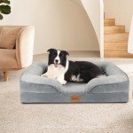 Nobleza Medium Orthopedic Dog Bed with Removable Cover