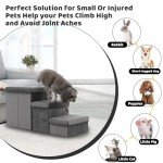Folding Dog Steps with Anti-Slip Plush Cover