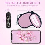 Pink 5M Retractable Dog Leash with Anti-Slip Handle