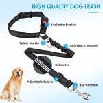 SlowTon 2-in-1 Adjustable Dog Car Seatbelt - 2 Pack