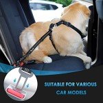 SlowTon 2-in-1 Adjustable Dog Car Seatbelt - 2 Pack