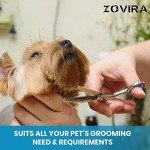 Dog Grooming Scissors Set with Leather Pouch