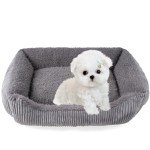 TWDEPART Small Grey Dog Cuddler Sofa Bed