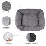 TWDEPART Small Grey Dog Cuddler Sofa Bed