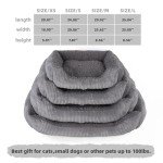 TWDEPART Small Grey Dog Cuddler Sofa Bed