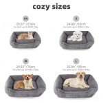 TWDEPART Small Grey Dog Cuddler Sofa Bed