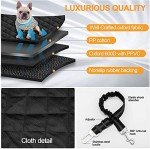 Waterproof Dog Car Seat Cover with Seat Belt
