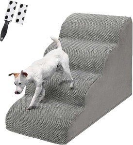 4-Step Non-Slip Dog Stairs for Beds & Sofas