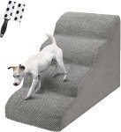 4-Step Non-Slip Dog Stairs for Beds & Sofas