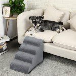 4-Step Non-Slip Dog Stairs for Beds & Sofas