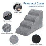 4-Step Non-Slip Dog Stairs for Beds & Sofas