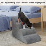 4-Step Non-Slip Dog Stairs for Beds & Sofas