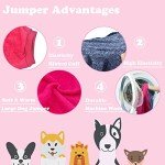 Supjade 2-Pack Large Dog Winter Sweaters